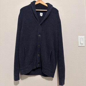 Gap Navy Button-Down Cardigan ( Size Large)
